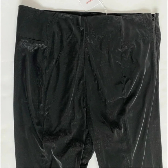 $179 NWT Good American The Croc Exec Pant Black High Waist Suede Plus Size 7 4XL - Picture 14 of 16